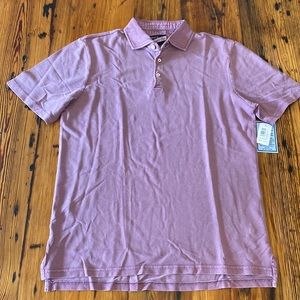 Mens Johnnie-O “Rose” Hangin’ Out Short Sleeve Shoreline Polo. Size M. NWT